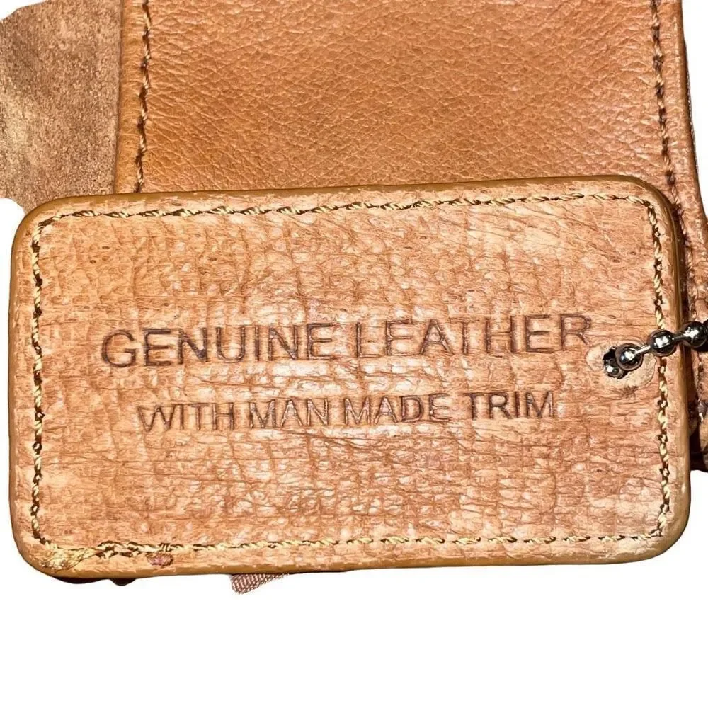 Madison & Max genuine leather brown shoulder bag